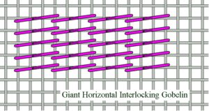 Giant Horizontal Interlocking Gobelin