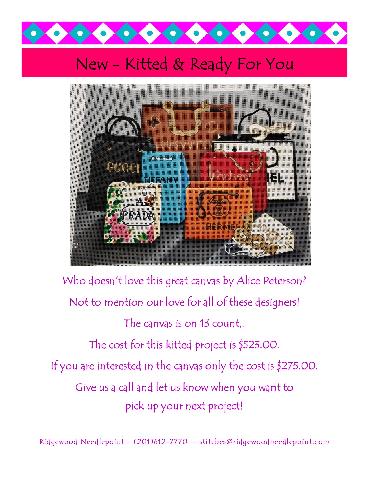 Alice Peterson Gift Bags – 8-4-21
