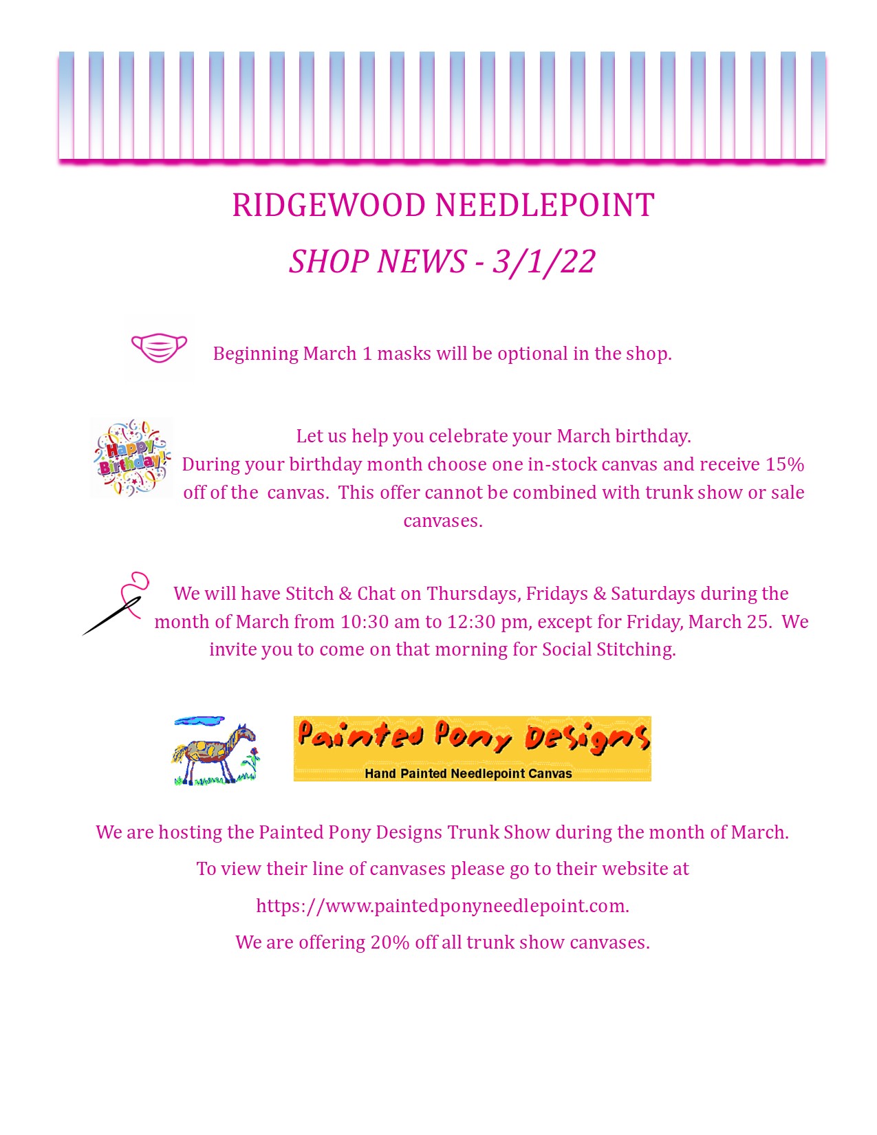 Shop News 3-1-22 Revised