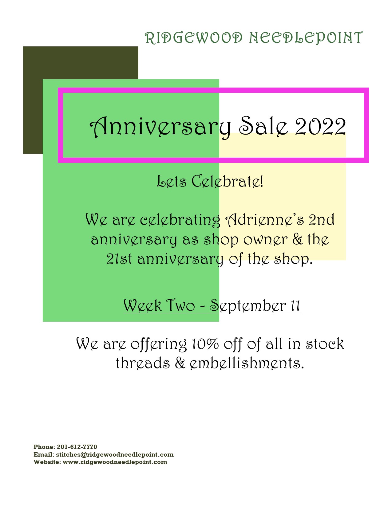 9-11-22 Anniversary Sale