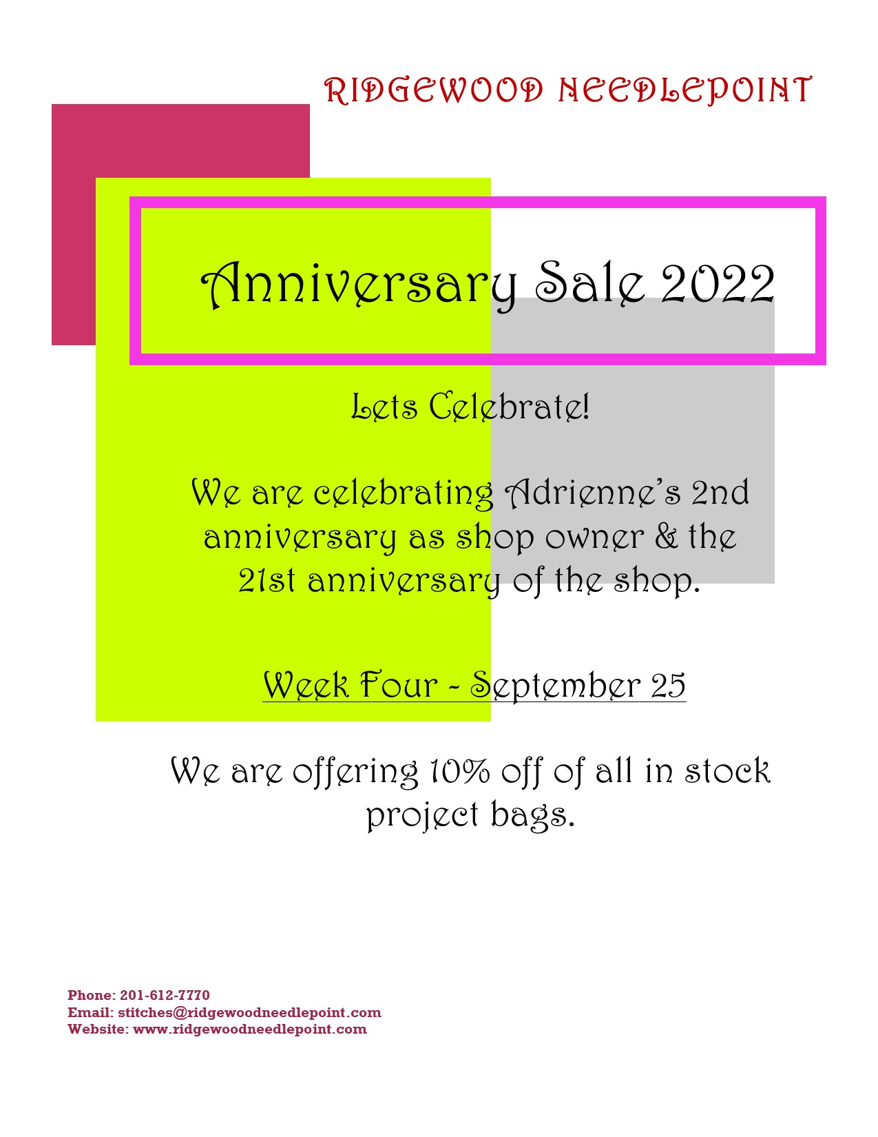 9-25-22 Anniversary Sale