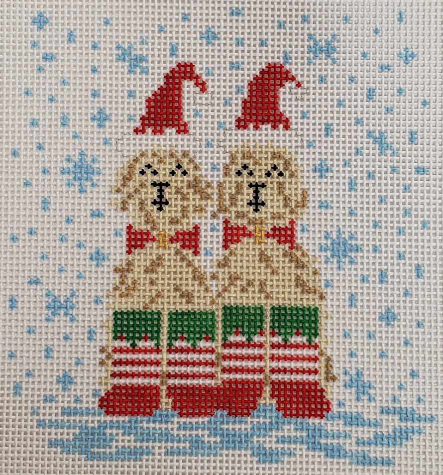Christmas Skate Ornament - Needlepoint Plastic Canvas - Kappie – Embroidery  Outpost