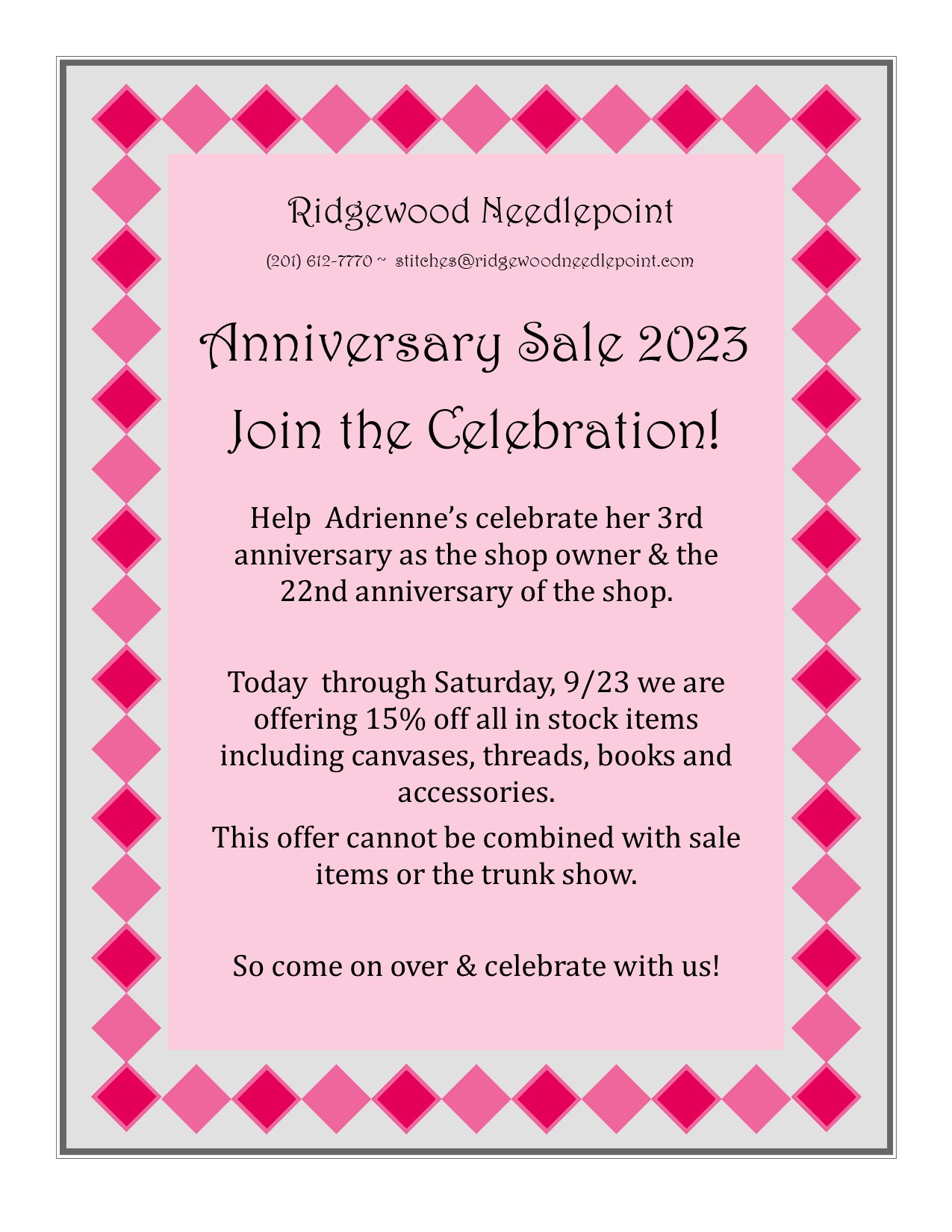 9-20-23 Anniversary Sale